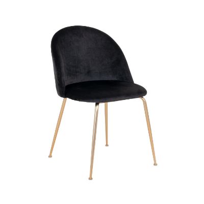 Scaun tapitat negru/auriu Geneve