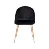 Scaun tapitat negru/auriu Geneve