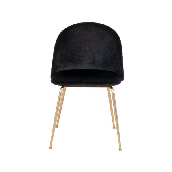 Scaun tapitat negru/auriu Geneve