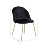 Scaun tapitat negru/auriu Geneve