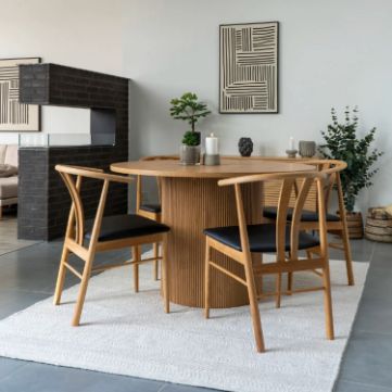 	Masa rotunda 120 cm stejar natur Boavista