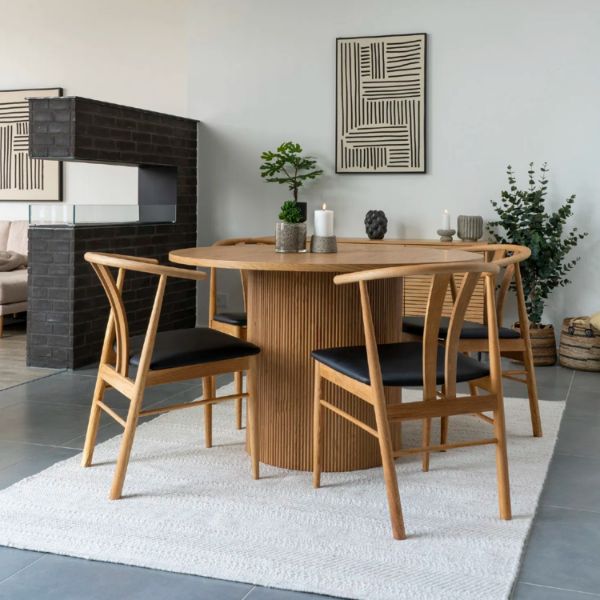 	Masa rotunda 120 cm stejar natur Boavista