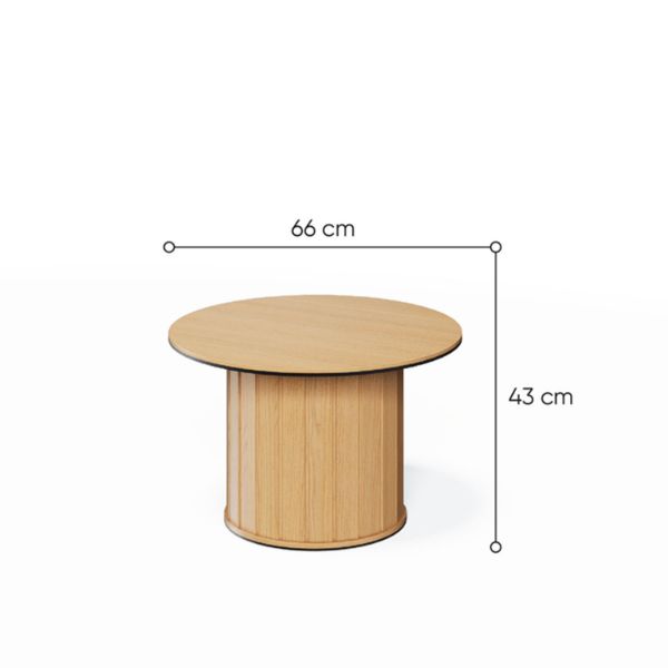 Masuta joasa 66 cm, decor stejar natur Rotto 
