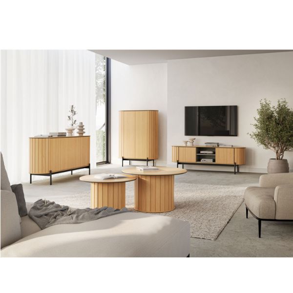 Masuta joasa 66 cm, decor stejar natur Rotto 