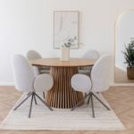 	Masa rotunda fixa 140 cm stejar natur Olaf