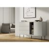 Bufet 134 cm cu iluminare casmir/stejar Epiro