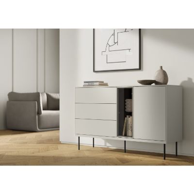 Bufet 134 cm cu iluminare casmir/stejar Epiro
