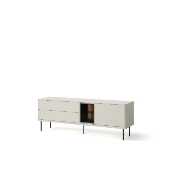 Comoda TV 161 cm cu iluminare casmir/stejar Epiro