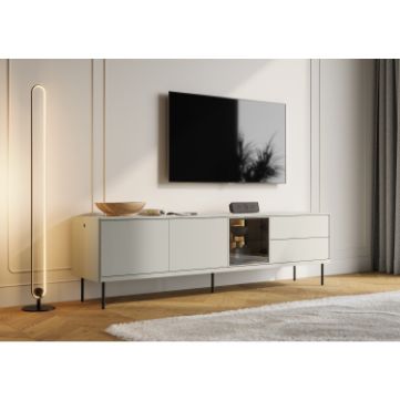 Comoda TV 194 cm cu iluminare casmir/stejar Epiro