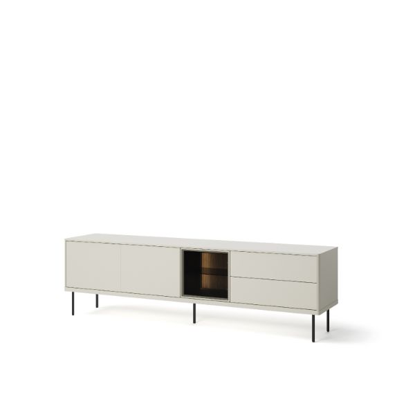 Comoda TV 194 cm cu iluminare casmir/stejar Epiro