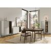 Bufet 134 cm cu iluminare casmir/stejar Epiro