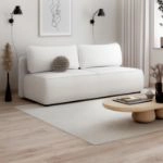 Canapea extensibila 3 locuri crem Dalin