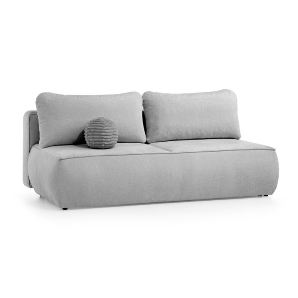 	Canapea extensibila 3 locuri gri deschis Dalin