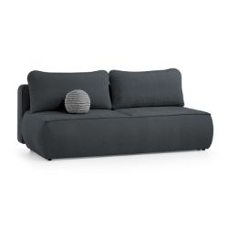	Canapea extensibila 3 locuri negru Dalin