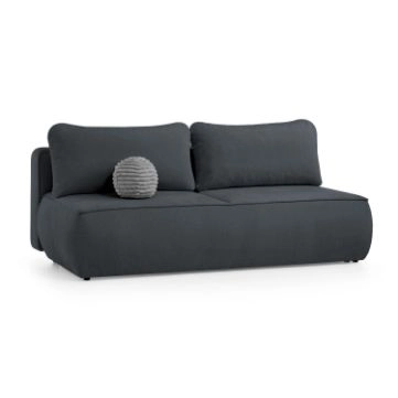 	Canapea extensibila 3 locuri negru Dalin