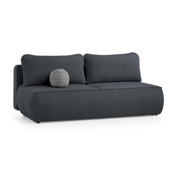 	Canapea extensibila 3 locuri negru Dalin