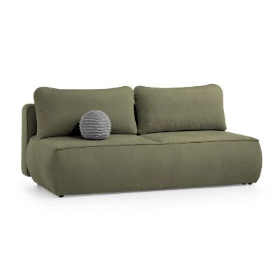 Canapea extensibila 3 locuri verde olive Dalin
