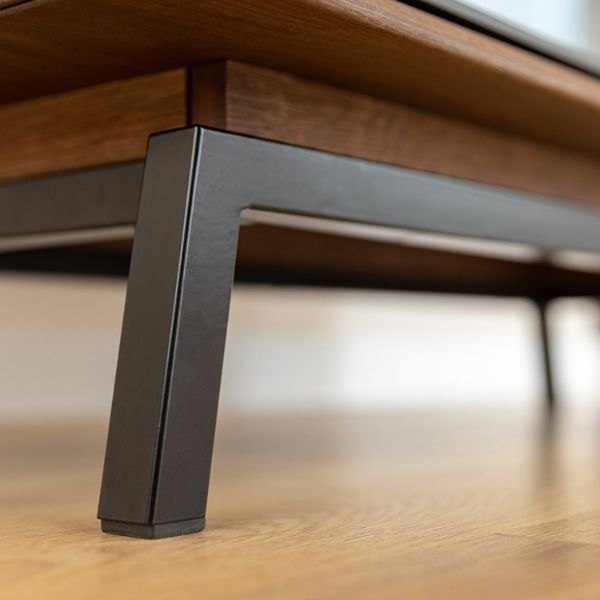 Bufet cu raft pentru vinuri, sticla, stejar Loft Tabacco