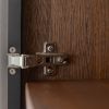 Bufet cu raft pentru vinuri, sticla, stejar Loft Tabacco