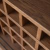 Bufet cu raft pentru vinuri, sticla, stejar Loft Tabacco
