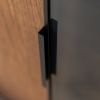 Bufet cu raft pentru vinuri, sticla, stejar Loft Tabacco