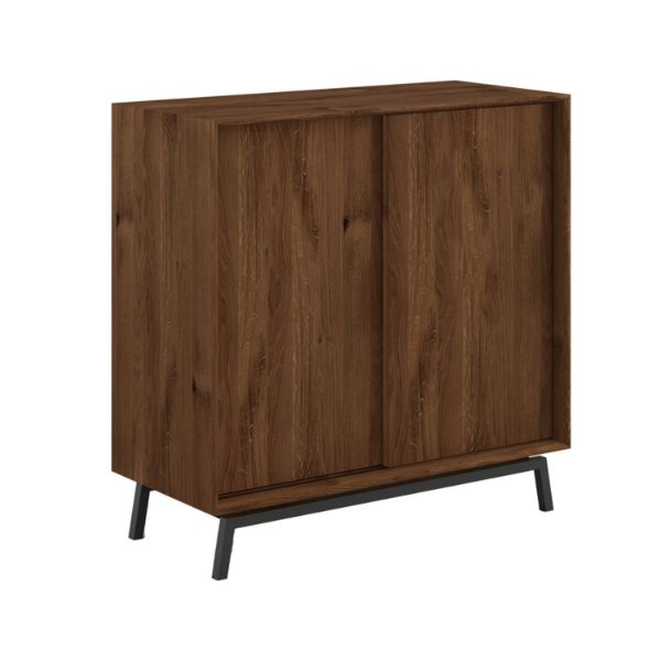 Bufet 2 usi cu raft pentru vinuri stejar Loft Tabacco