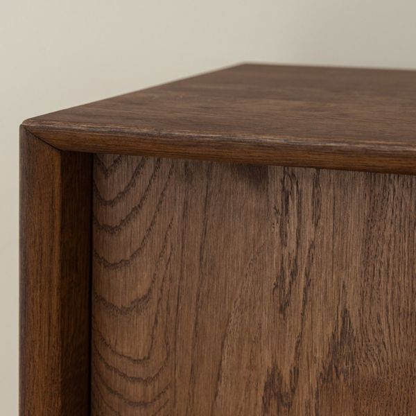 Bufet 2 usi cu raft pentru vinuri stejar Loft Tabacco