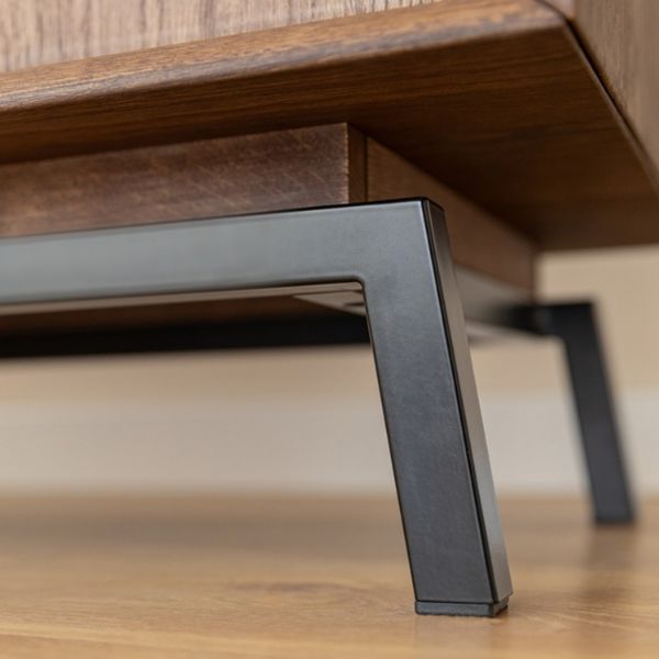 Bufet 2 usi cu raft pentru vinuri stejar Loft Tabacco