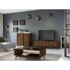 Bufet 2 usi cu raft pentru vinuri stejar Loft Tabacco