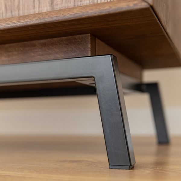 Comoda 4 sertare sticla stejar Loft Tabacco