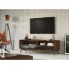 Comoda TV 160 cm, sticla, stejar Loft Tabacco