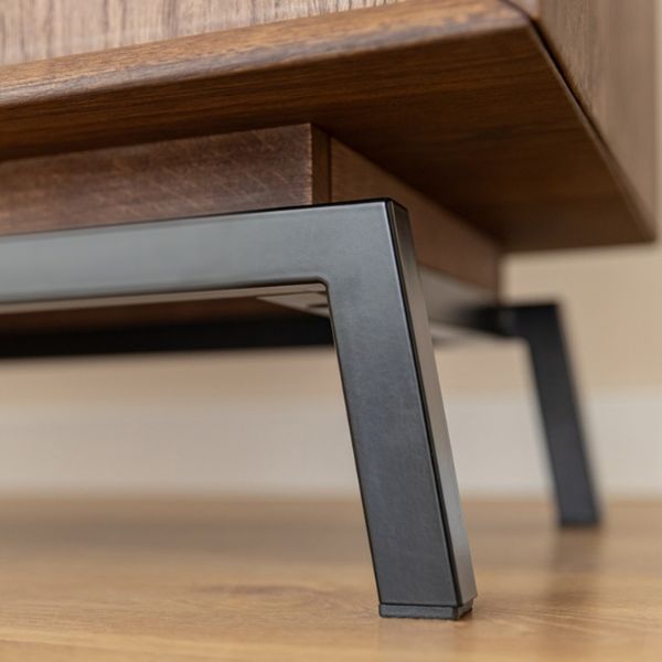  Comoda TV 200 cm, sticla, stejar Loft Tabacco