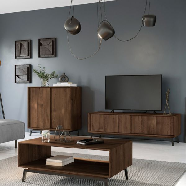 Comoda TV 200 cm stejar Loft Tabacco