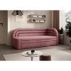 Pat colt dreapta extensibil 80 x 220 cm roz Fabillo