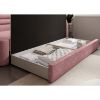 Pat colt dreapta extensibil 80 x 220 cm roz Fabillo