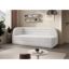 Pat colt stanga extensibil 80 x 220 cm alb Fabillo