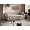 Pat colt dreapta extensibil 80 x 220 cm bej Fabillo