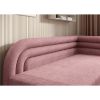 Pat colt stanga extensibil 80 x 220 cm roz Fabillo