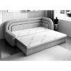 Pat colt dreapta extensibil 80 x 220 cm alb Fabillo