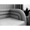 Pat colt dreapta extensibil 80 x 220 cm alb Fabillo