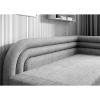 Pat colt dreapta extensibil 80 x 220 cm alb Fabillo