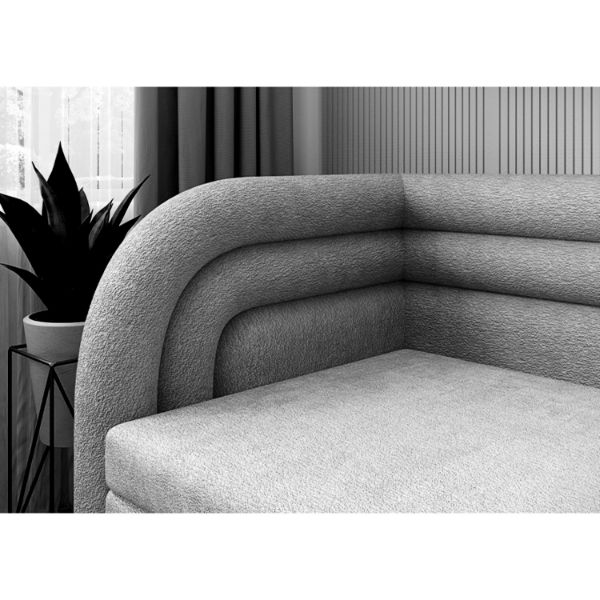  Pat colt stanga extensibil 80 x 220 cm bej Fabillo