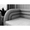 Pat colt stanga extensibil 80 x 220 cm gri deschis Fabillo