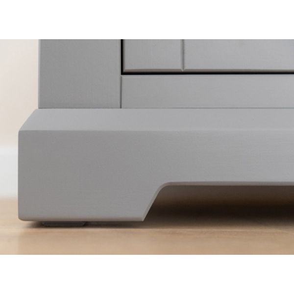 Bufet inalt 1 usa 2 sertare lemn masiv gri/stejar Marone