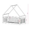 Pat casuta 90 x 200 cm lemn masiv casmir Bee 