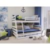  Pat supraetajat lemn 90 x 200/120x200cm natur Fami