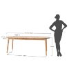 Masa rotunda extensibila 110/210 cm stejar tabacco Otello
