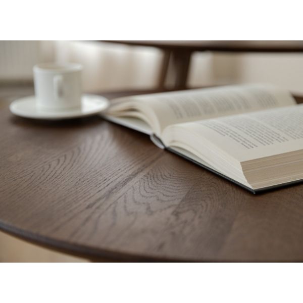 Masuta de cafea rotunda 70 cm stejar tabacco Otello 