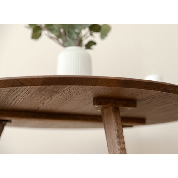 Masuta de cafea rotunda 70 cm stejar tabacco Otello 