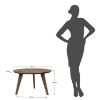 Masuta de cafea rotunda 70 cm stejar tabacco Otello 